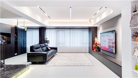 12.8w打造現(xiàn)代黑白灰風格的家156m² | 麗爾曼頓全房全屋定制